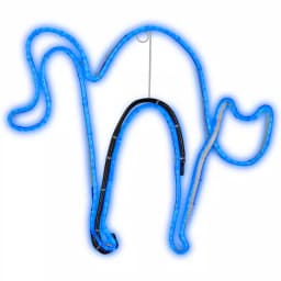 Gemmy Light Glo Cat Halloween Neon LED Sculpture - 14.17 in. Blue thumbnail 1