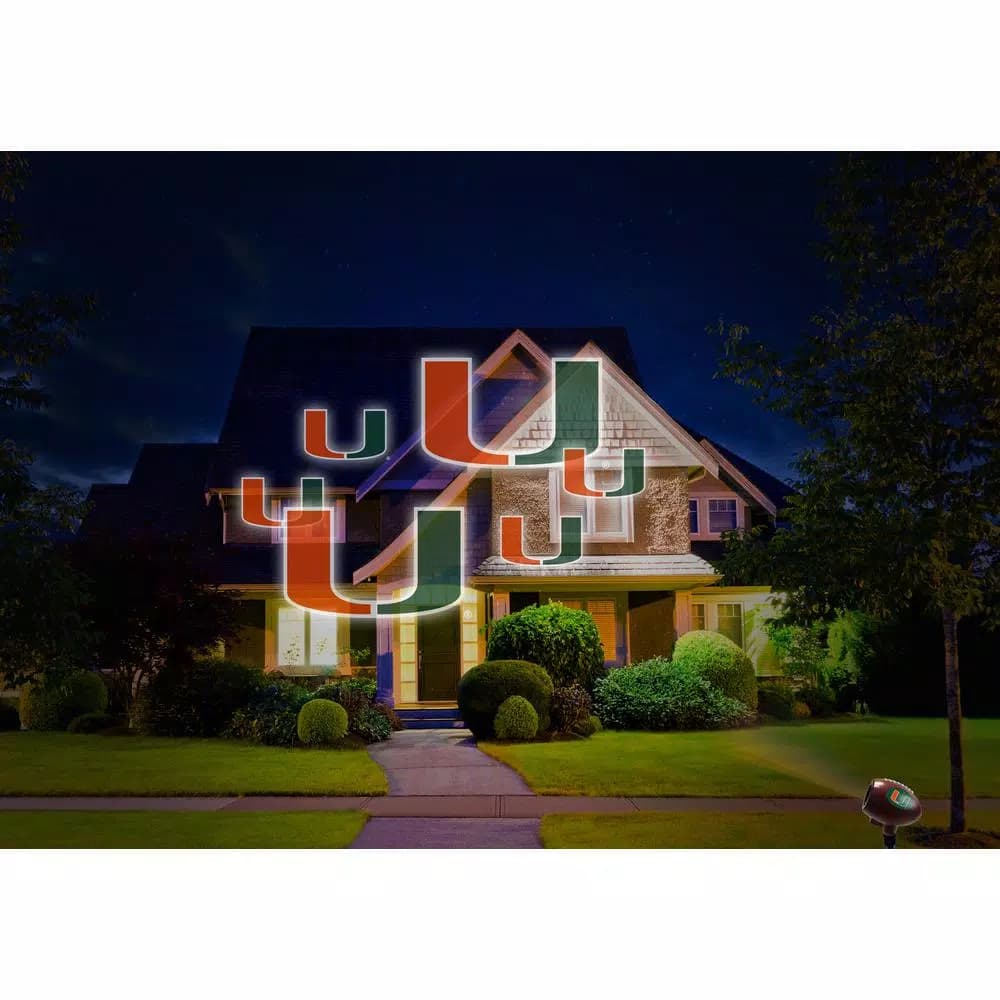 Unbranded Lite-Imation NCAA Miami Hurricanes Team Pride LED Projector Light