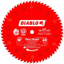 Diablo 10 in. x 60-Tooth Fine Finish Slide Miter Saw Blade thumbnail 1
