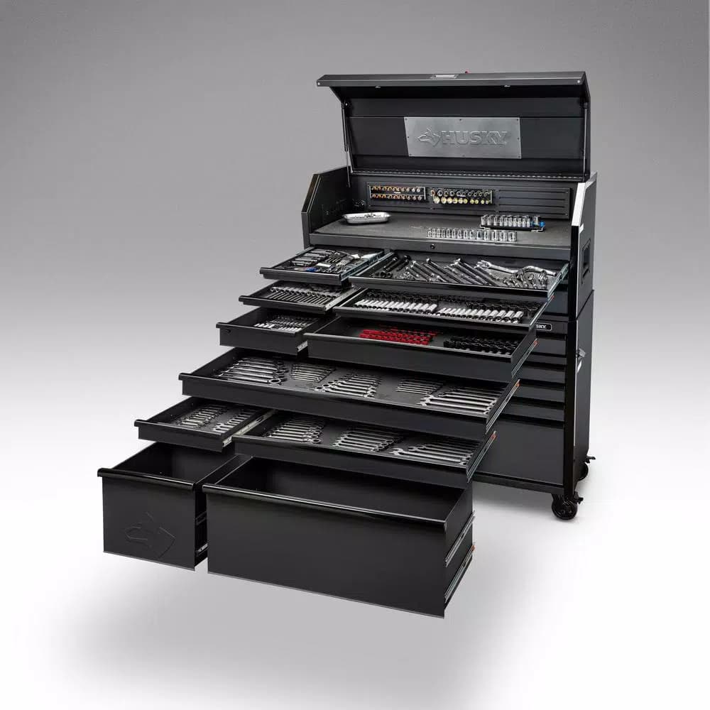 Husky 1025-Piece Master Mechanics Tool Set with 52 in. Heavy-Duty Combination Tool Chest and Rolling Cabinet