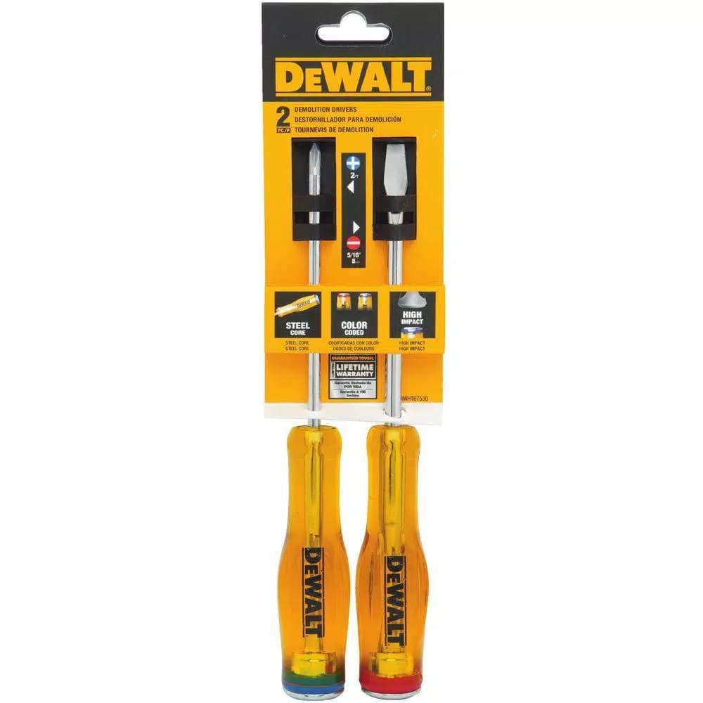 DEWALT 2-Piece Demo Driver Set, Combination Drive Screwdrivers
