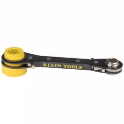 Klein Tools 6-in-1 Ratcheting Lineman's Wrench, SAE Combination Wrench thumbnail 5