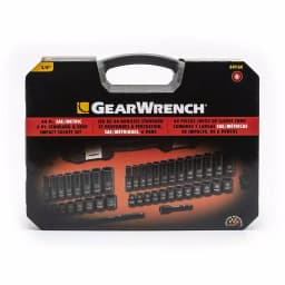 GearWrench 44-Piece 3/8 in. Drive SAE/Metric Deep Impact Socket Set thumbnail 4