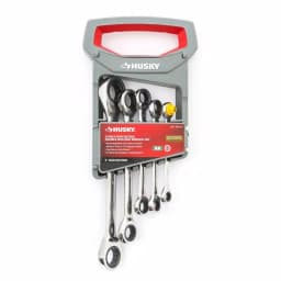 Husky 5-Piece Metric Ratcheting Double Box-End Wrench Set thumbnail 2