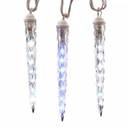 LightShow 10-Light Shooting Star Effect Icicle Lights, Icy Blue and White LED, 9 ft. thumbnail 2