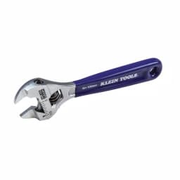 Klein Tools 4 in. Slim-Jaw Adjustable Wrench, Low Profile Steel Hand Tool thumbnail 5