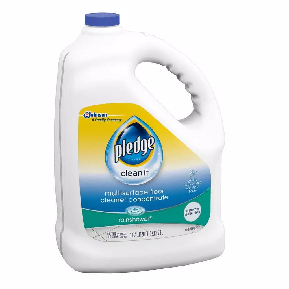 Pledge Multi-Surface Floor Cleaner Concentrate, Rainshower Scent, 128 oz.