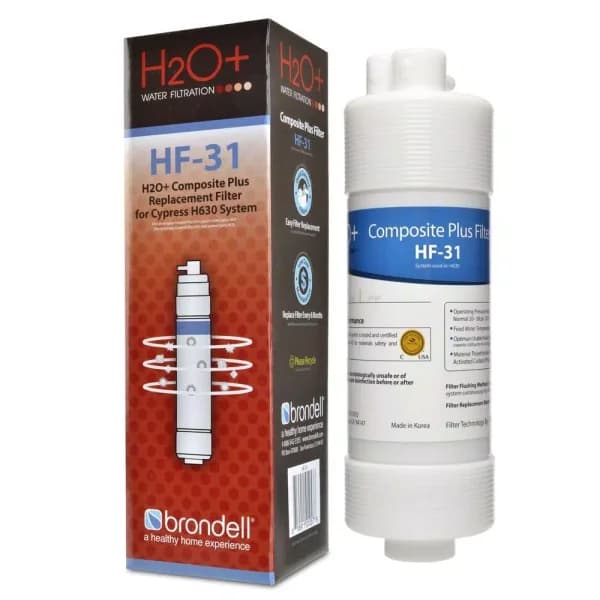 Brondell H2O+ Cypress Composite Plus Replacement Filter (HF-31) for H630 Systems