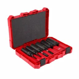 Milwaukee SHOCKWAVE Lineman's 1/2 in. Drive 2-in-1 12-Point Socket Set, 10-Piece thumbnail 1
