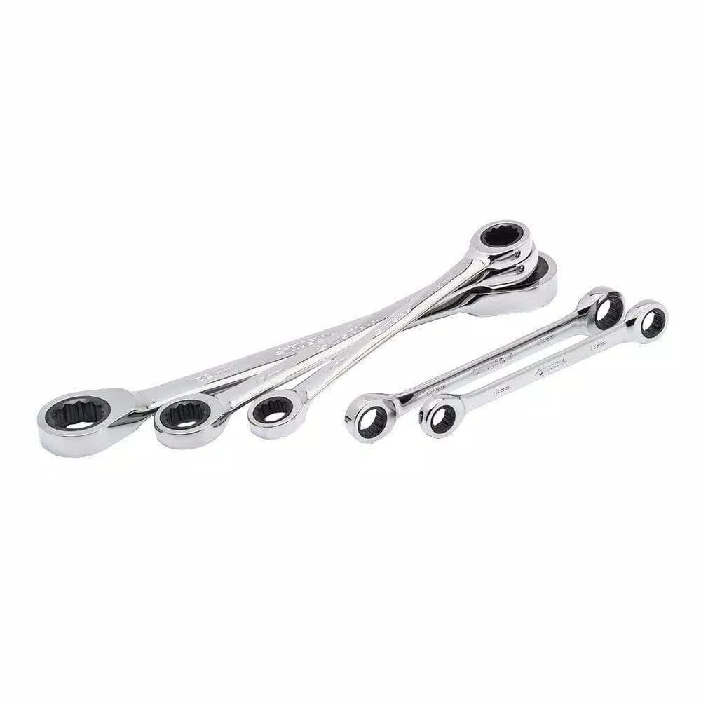 Husky 5-Piece Metric Ratcheting Double Box-End Wrench Set