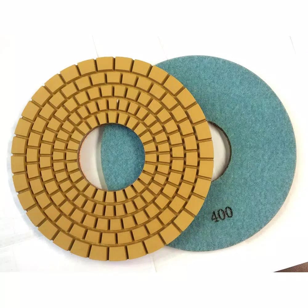 Unbranded Con-Shine 7 in. Dry/Wet Diamond Polishing Pad, 400 Grit for Concrete Floors and Countertops