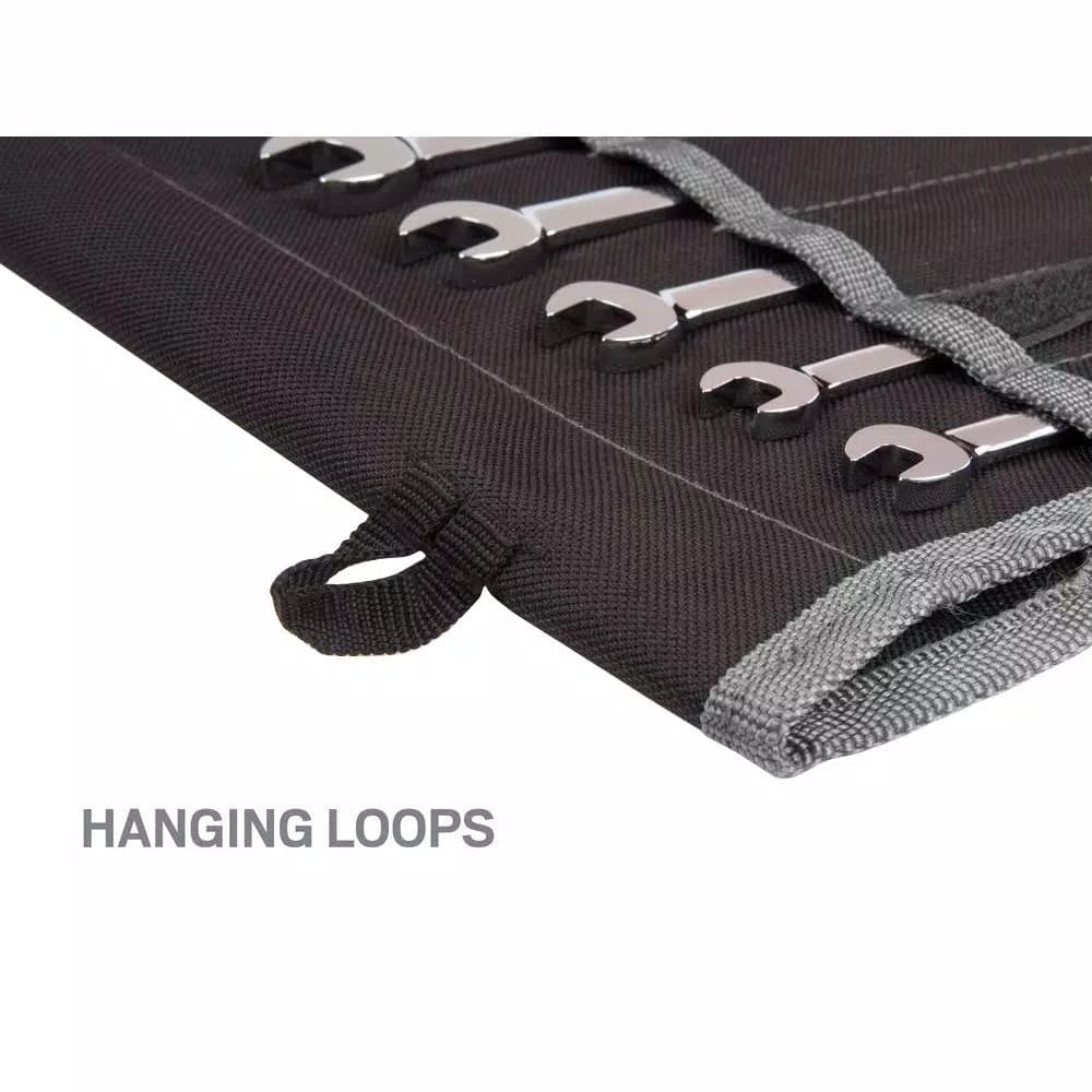 TEKTON 13-Piece Ratcheting Combination Wrench Set, 1/4 in. to 1 in., with Roll-Up Storage Pouch
