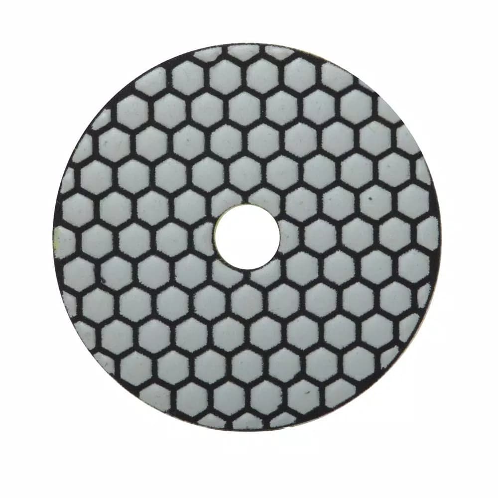 Rubi 4 in. 100 Grit Resin Dry Polishing Pad for Engineered Stone, Concrete, Marble & Granite