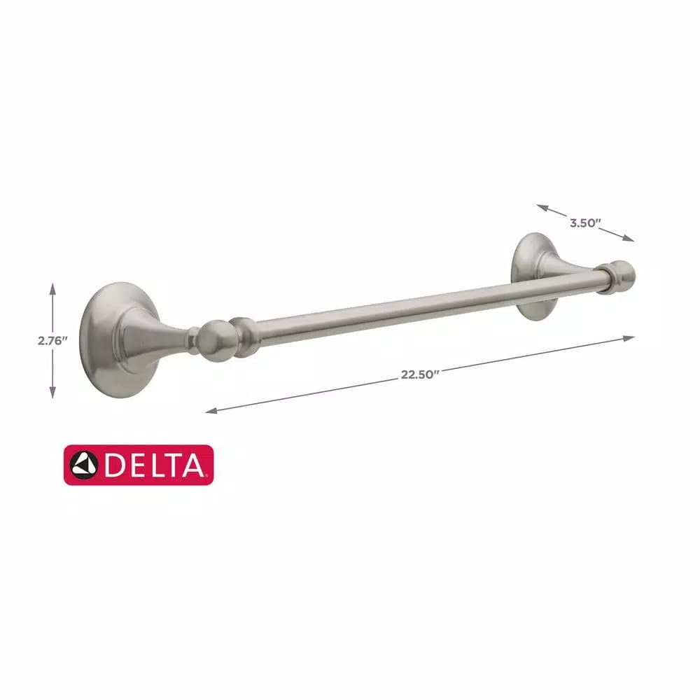 Delta Greenwich II 18 in. Single Towel Bar in SpotShield Brushed Nickel