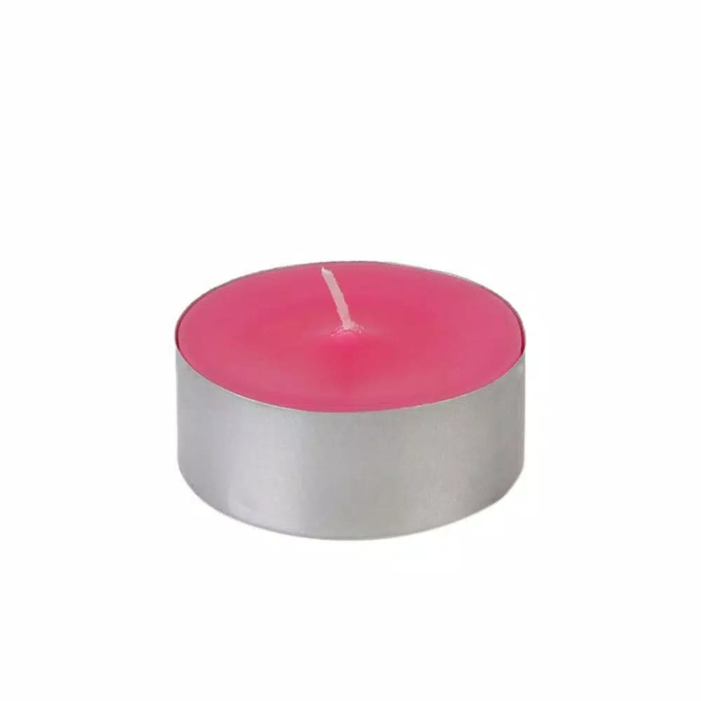 Zest Candle Hot Pink Mega Oversized Tealight Candles, 2.25 in. Diameter, 10-Hour Burn Time (12-Pack)