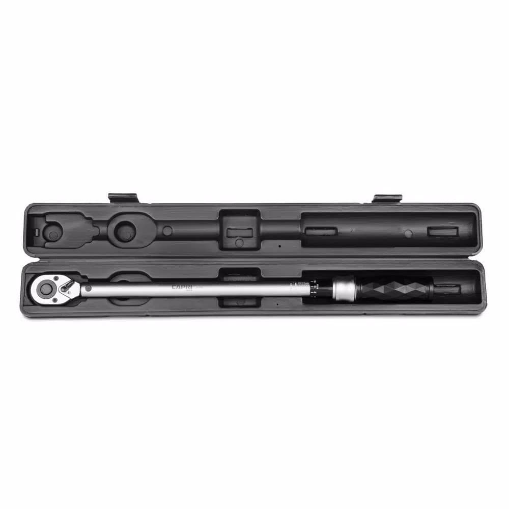 Capri Tools Diamond Series 1/2 in. Drive Ergonomic Torque Wrench, 30-250 ft. lbs.