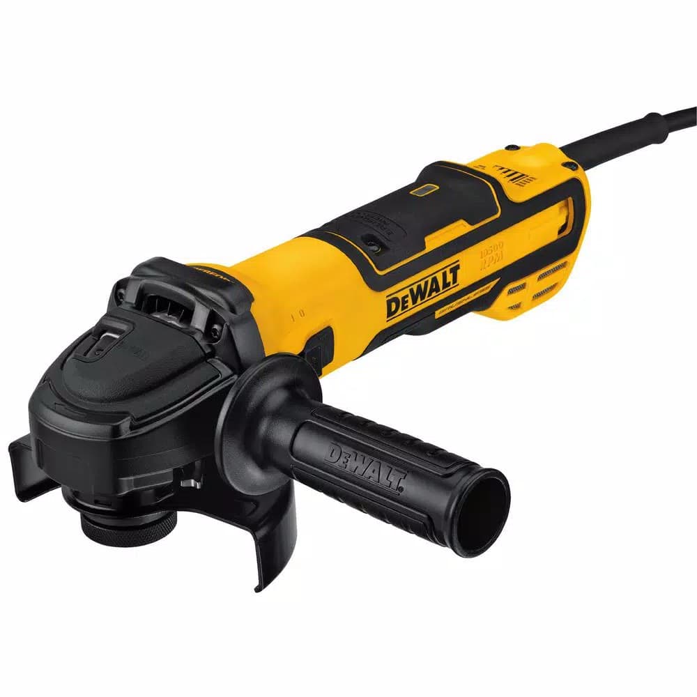 DEWALT 13 Amp 5 in. Brushless Corded Angle Grinder with Variable Speed and Slide Switch