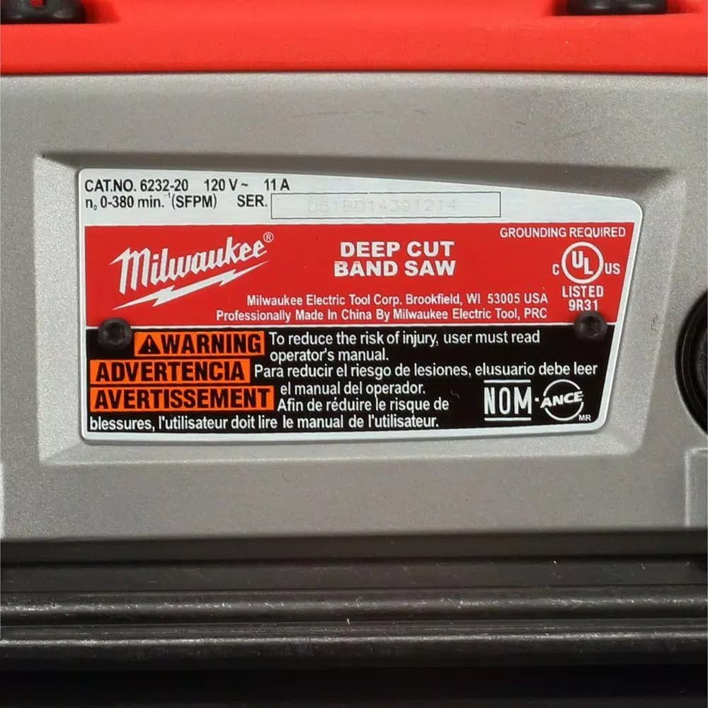 Milwaukee 11 Amp Variable Speed Deep Cut Portable Band Saw