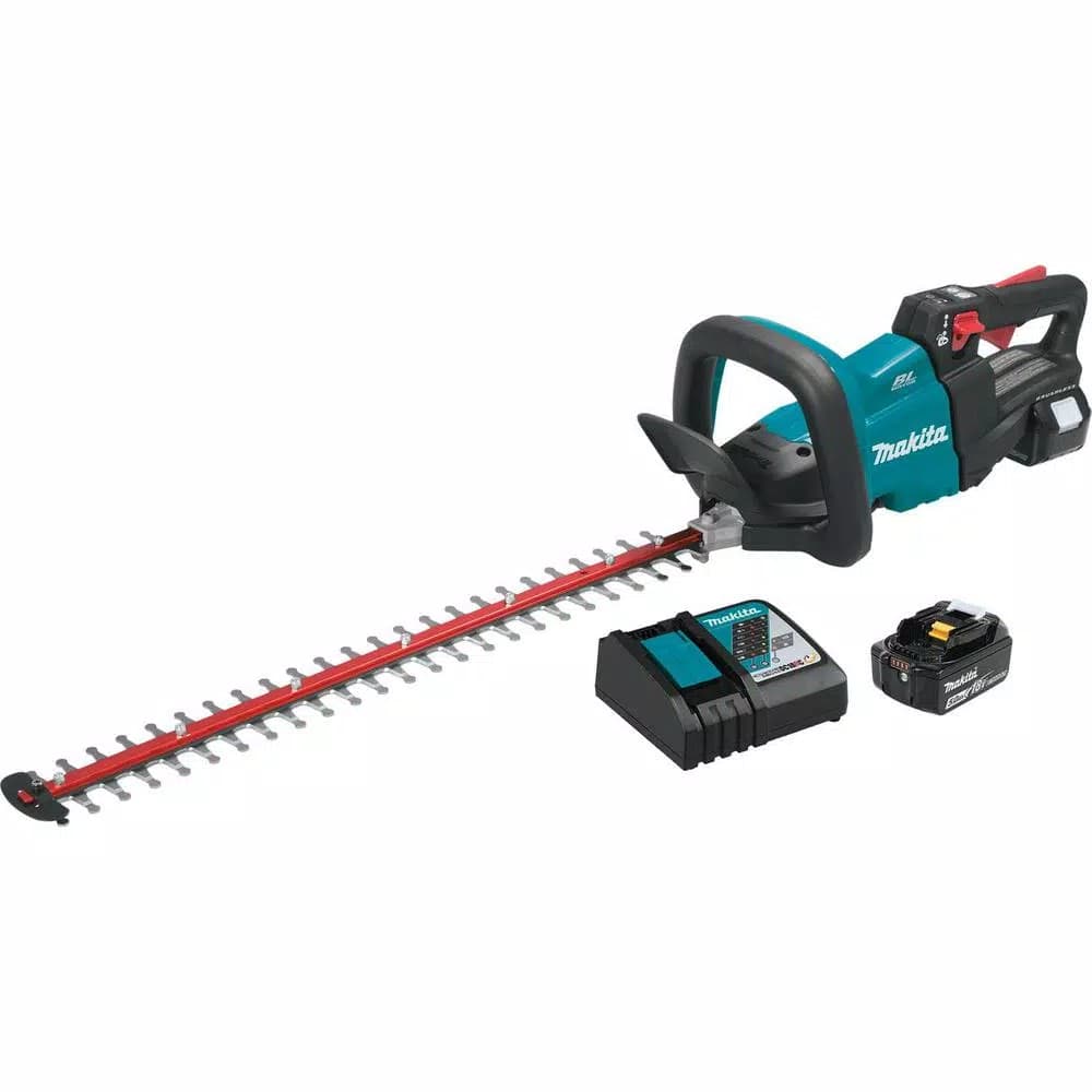 Makita 18V LXT Brushless Cordless 24 in. Hedge Trimmer Kit with (2) 5.0 Ah Batteries and Charger