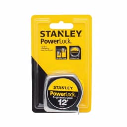 Stanley PowerLock 12 ft. Tape Measure with Decimal Scale and Die-Cast Metal Case thumbnail 6