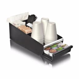 Mind Reader Vesta Coffee 18-Capacity K-Cup Storage Drawer & 7-Compartment Condiment Organizer, Black thumbnail 2