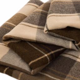 Glitzhome 50 in. x 60 in. Woven Plaid Throw Blanket with Decorative Fringe thumbnail 3