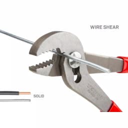 TEKTON 7 in. Angle Nose Slip Joint Pliers with Wire Shear thumbnail 3