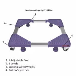 Stalwart 1100 lbs. Capacity Multi-Purpose Dolly with Adjustable Base thumbnail 3