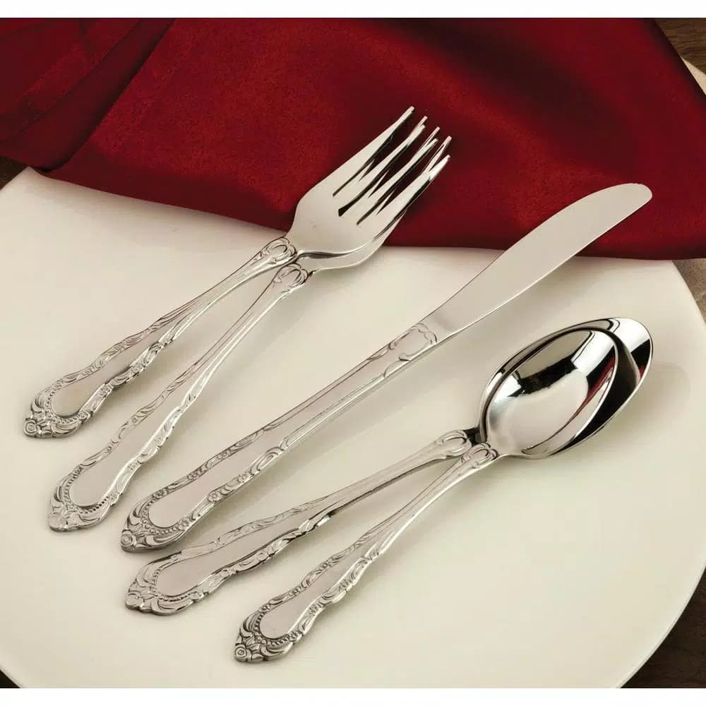 Utica Cutlery Co. Utica Cutlery Company Patrician 20-Piece Stainless Steel Flatware Set, Service for 4