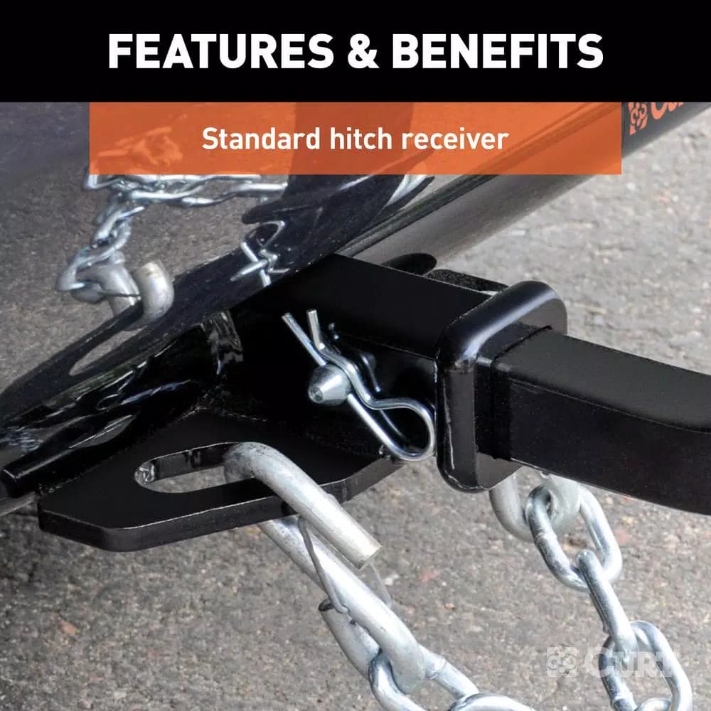 CURT Class 1 Trailer Hitch for Mazda 3, 1-1/4" Receiver, Gloss Black
