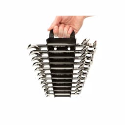 TEKTON 11-Piece Angle Head Open End Wrench Set, 3/8 in. to 1 in., SAE thumbnail 6
