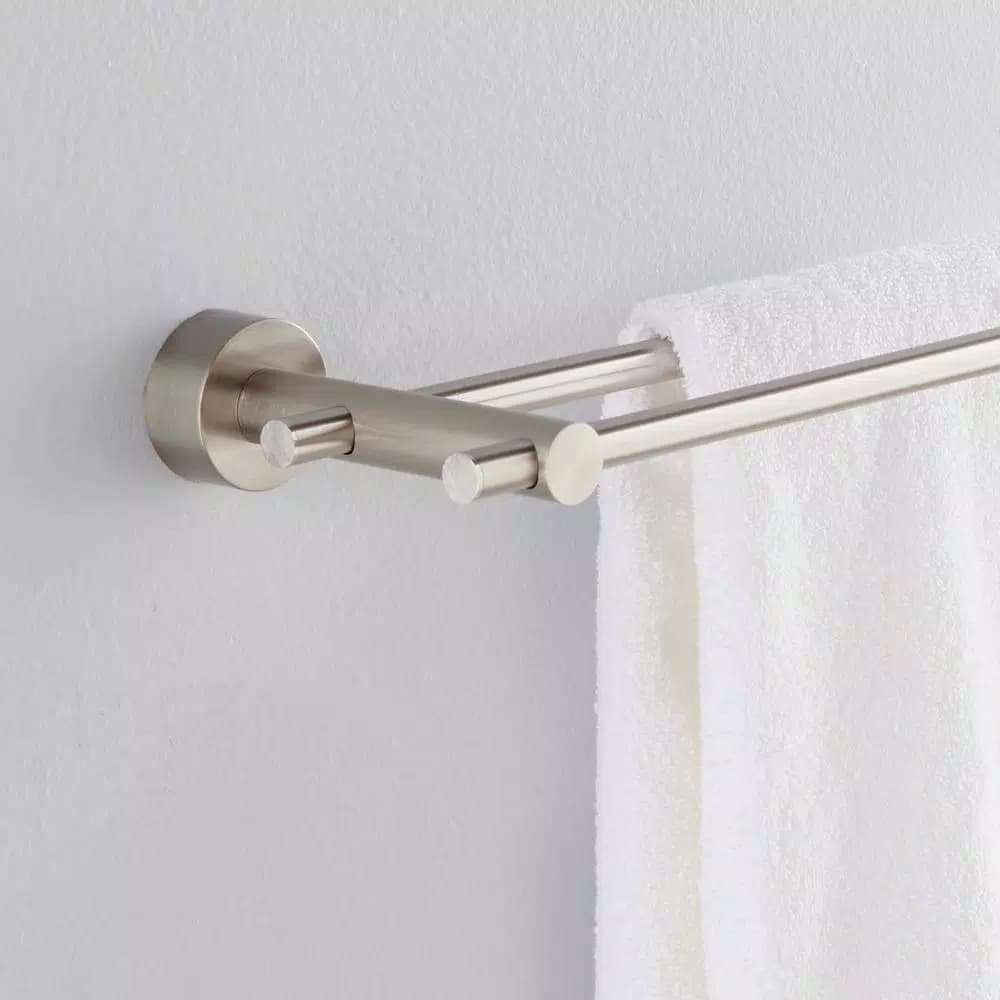 Glacier Bay Innburg 24 in. Double Towel Bar, Brushed Nickel