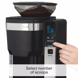 Hamilton Beach 12-Cup Auto Grounds Dispensing Drip Coffee Maker, Black thumbnail 5