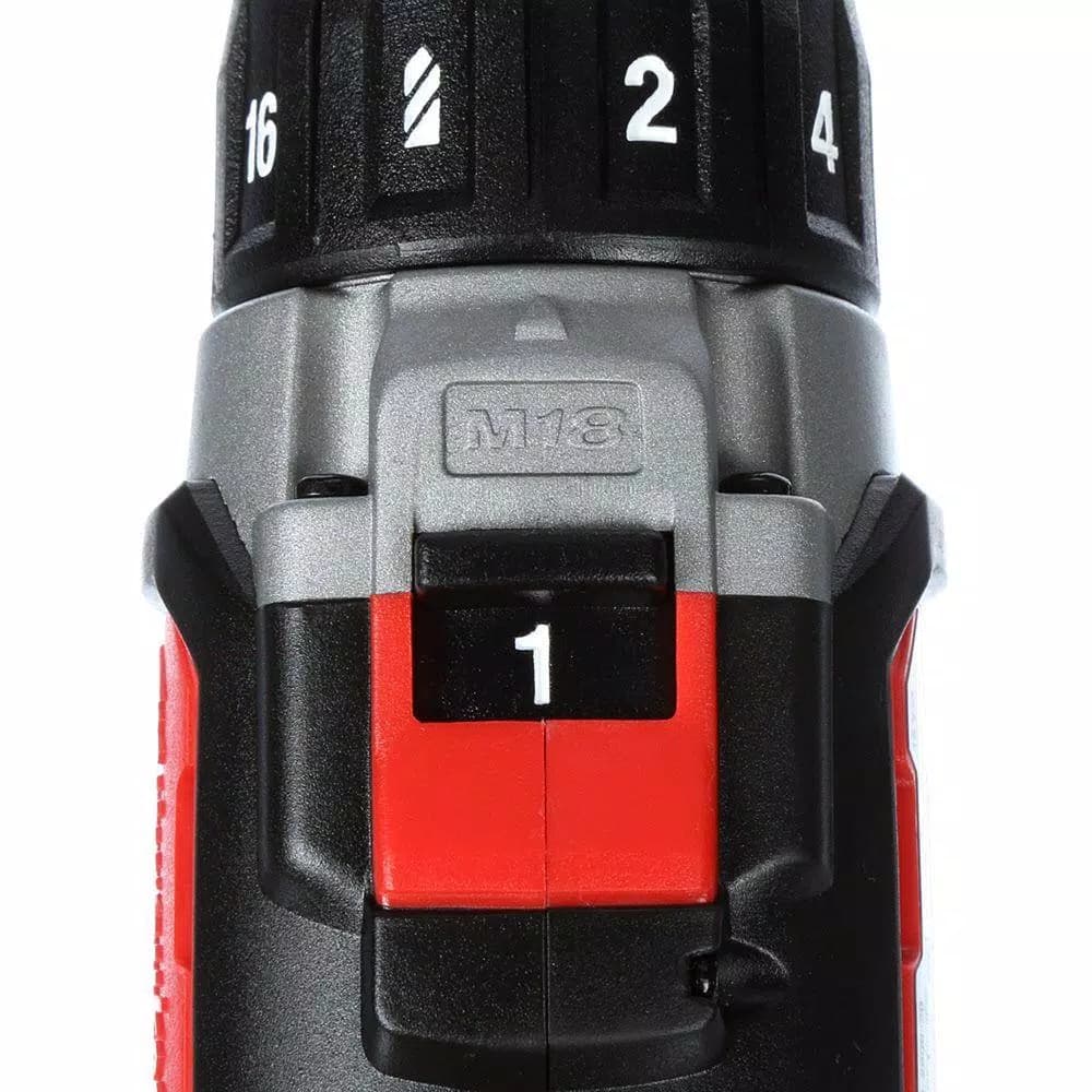Milwaukee M18 18V Lithium-Ion Cordless 1/2 in. Drill Driver Kit with (2) 1.5Ah Batteries, Charger, and Hard Case