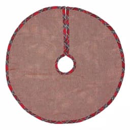 VHC Brands Peyton 21 in. Tomato Red Traditional Christmas Mini Tree Skirt thumbnail 2