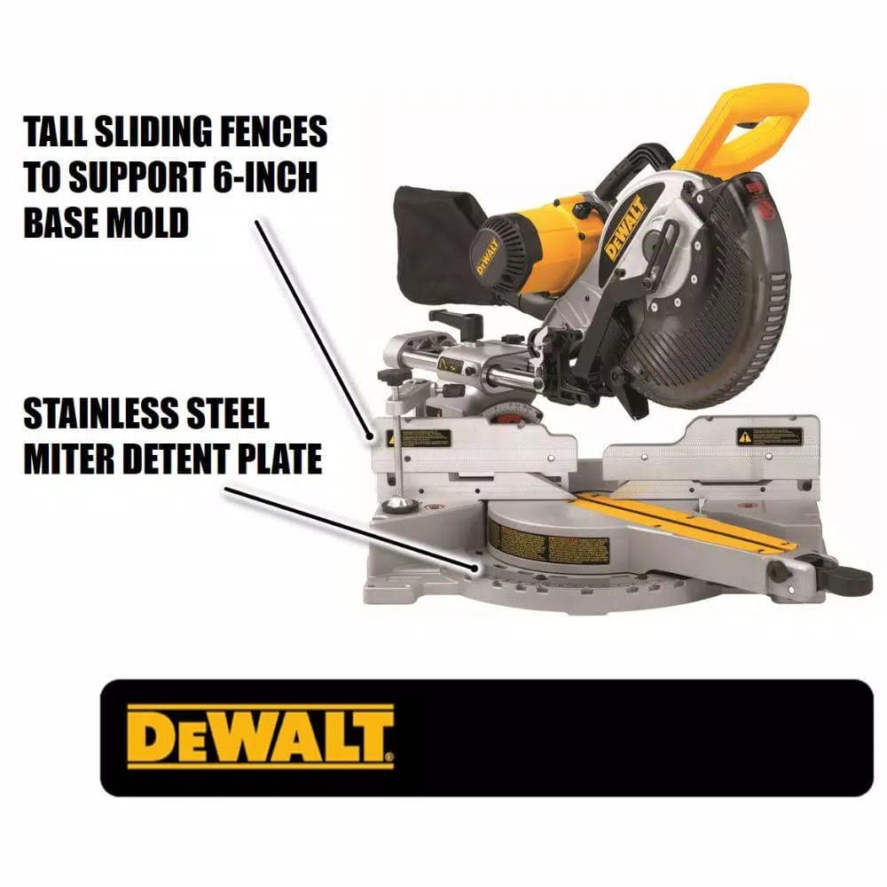 DEWALT 10 in. Double Bevel Sliding Compound Miter Saw, DW717