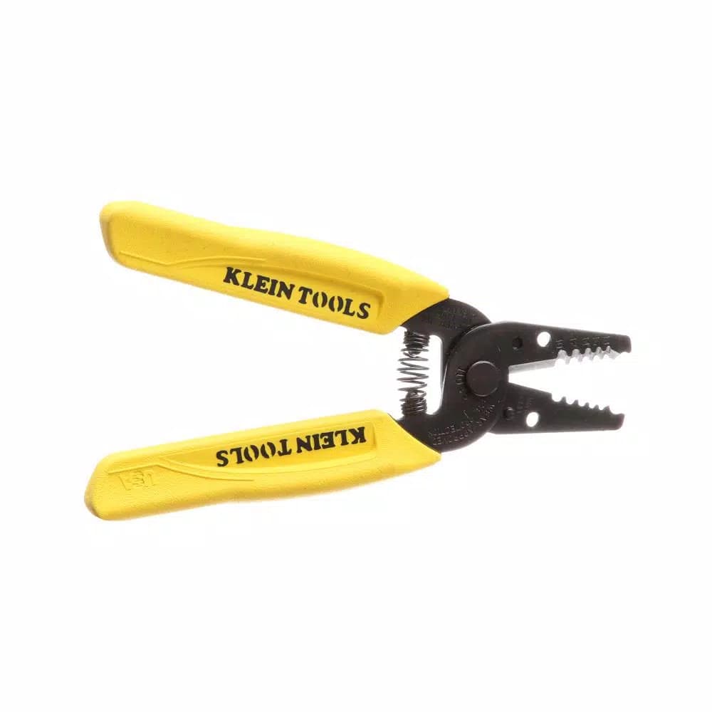 Klein Tools 6-1/4 in. Wire Stripper and Cutter for 10-18 AWG Solid Wire, Hardened Steel