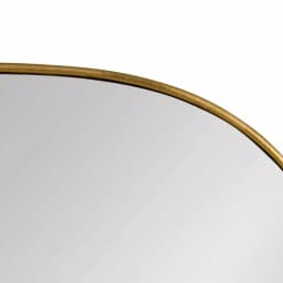 Kate and Laurel Caskill Art Deco Oval Wall Mirror, Gold Leaf Wood Frame, 23.75 x 35.5 in. thumbnail 3