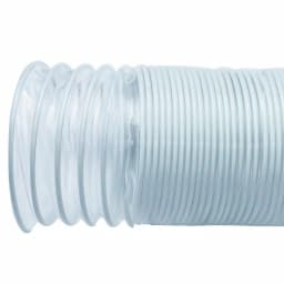 Powertec 2.5 in. x 10 ft. Flexible PVC Dust Collection Hose, Clear thumbnail 4