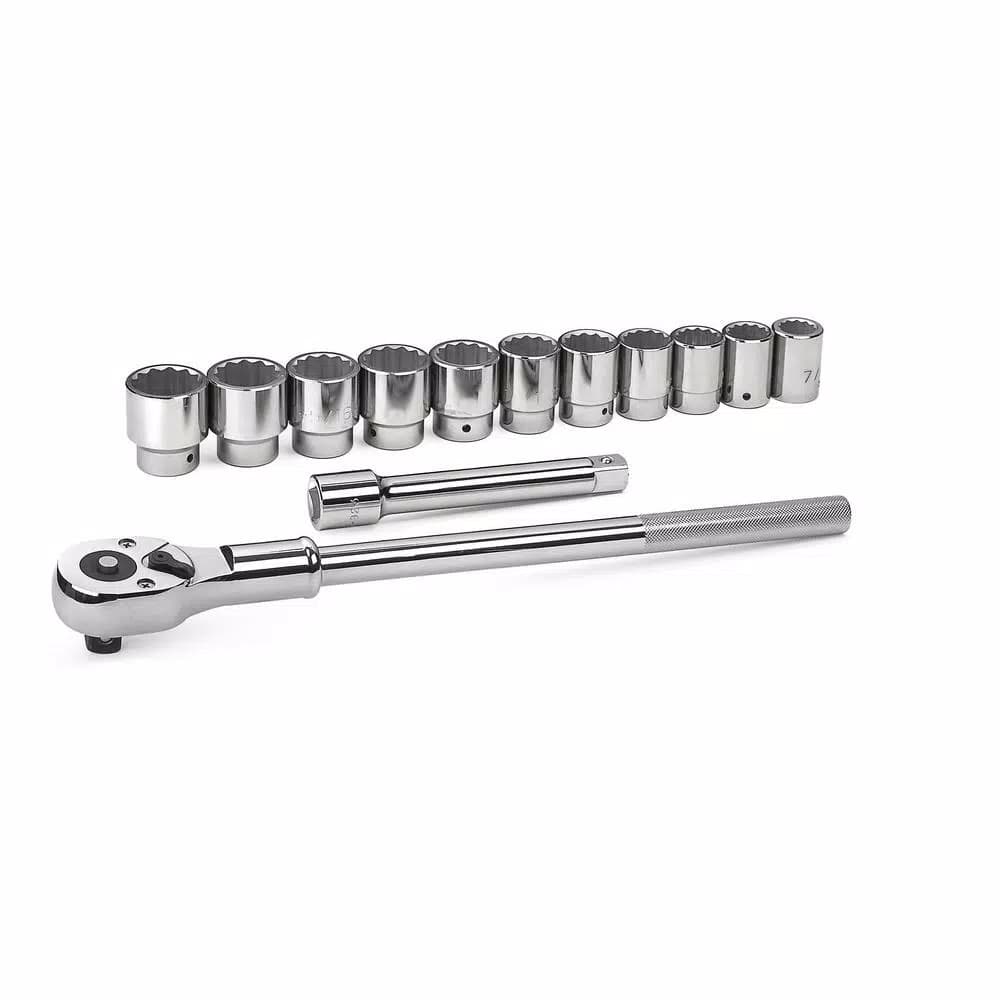 GearWrench 13-Piece 3/4 in. Drive SAE 12-Point Ratchet and Socket Set