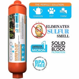 Clear2O Garden and Pet Water Hose Filter - Reduces Chlorine, Lead & Heavy Metals - Orange thumbnail 2