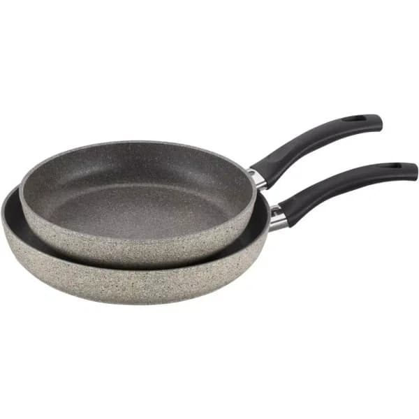Ballarini Parma 2-Piece Aluminum Ceramic Nonstick Frying Pan Set, Gray