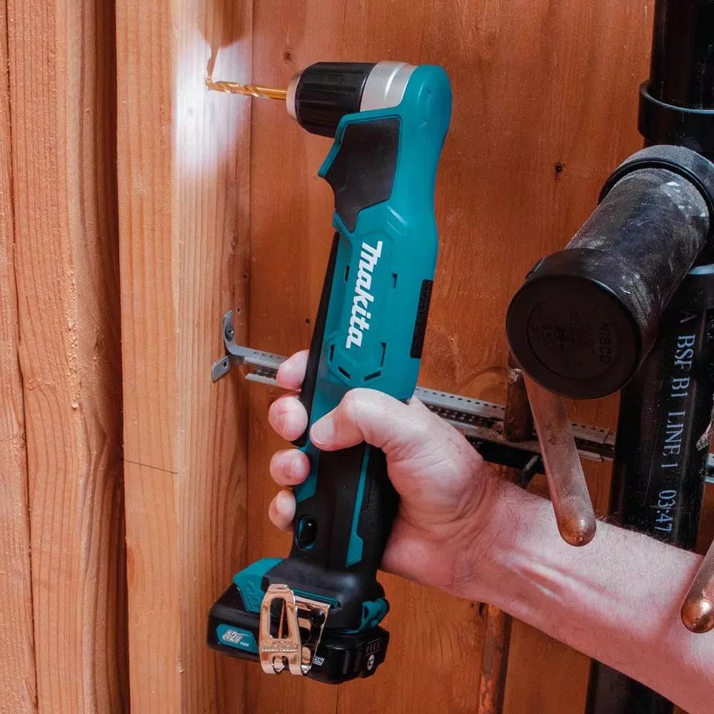 Makita 12V MAX CXT Lithium-Ion Cordless 3/8 in. Right Angle Drill Kit (2.0 Ah)