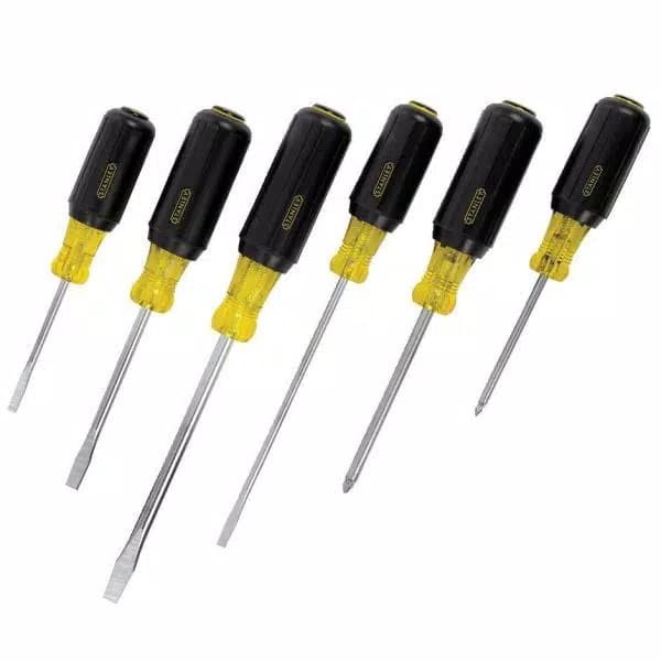 Stanley 6-Piece Screwdriver Set with Alloy-Steel Blades