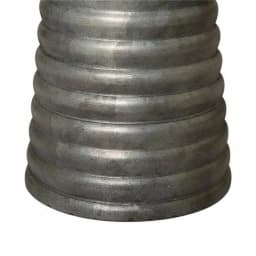 Glitzhome 12 in. Round Farmhouse Galvanized Metal Decorative Tray with Corrugated Edge thumbnail 4