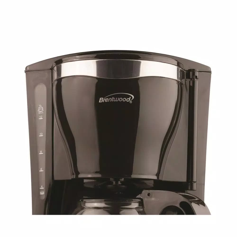 Brentwood Appliances Brentwood 12-Cup Drip Coffee Maker Bundle with 16 oz. Stainless Steel Heated Travel Mug and 12V Car Adapter