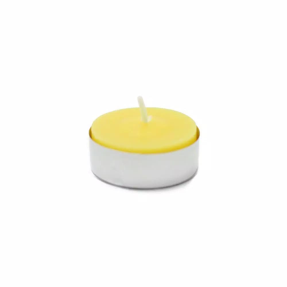 Zest Candle Yellow Citronella Tealight Candles, 1.5 in. Diameter (100-Box)