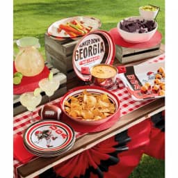 Magnolia Lane Ohio State NCAA Officially Licensed 15 in. Melamine Chip and Dip Serving Tray thumbnail 3