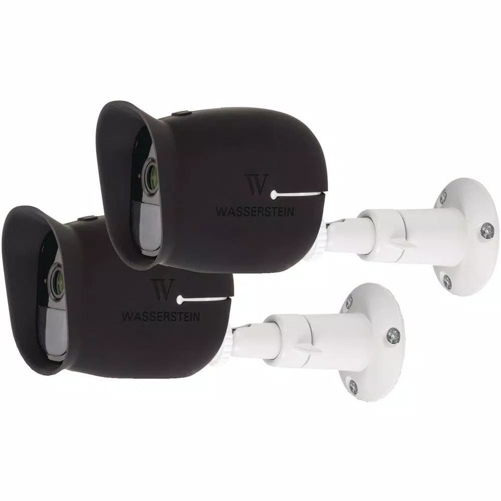 Wasserstein White Security Wall Mount for Arlo, Arlo Pro, and Arlo Ultra (6-Pack)