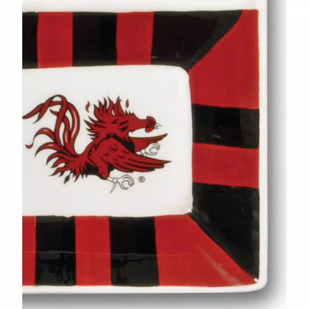 Magnolia Lane South Carolina NCAA Officially Licensed 4-Section Ceramic Tailgating Serving Platter